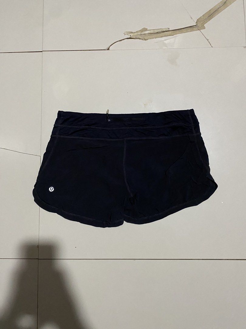 Lululemon Speed Up Shorts Black Size 6 (Category: Shorts) located in Antipolo. Submitted by cogiestamaria (Listing ID 1467196008, Image 1). Description: - Brand: Lululemon - Style: Running shorts with built-in liner - Size: 6 - Color: Classic Black - Features: Secure back waistband pocket with branded zipper pull, signature white omega logo on lower left leg - Material: Lightweight, breathable athletic fabric - Condition: Excellent, clean, no tea