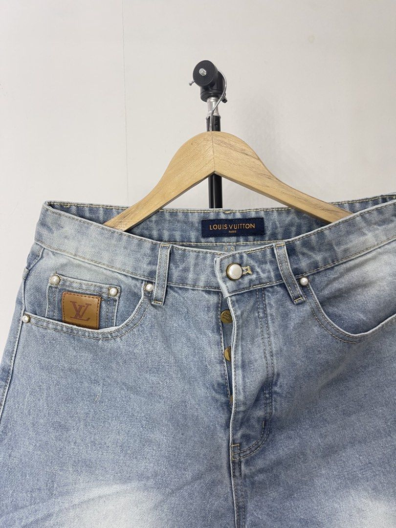 LV denim jorts (Category: Strollers) located in Manila. Submitted by mine2ownit (Listing ID 1467290842, Image 3). Description: avail size: 30 to 38 Brand new No issue .