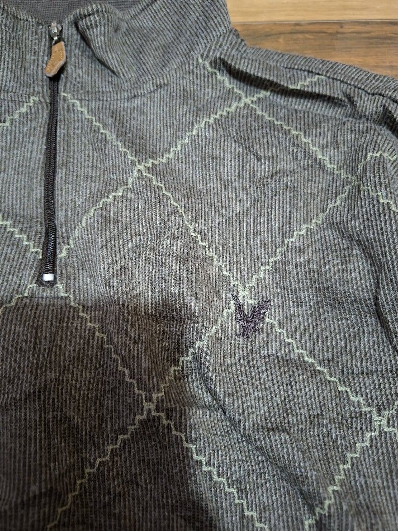 Lyle & Scott quarter zip jacket (Category: Coats, Jackets and Outerwear) located in Pili. Submitted by jasonthrift2001 (Listing ID 1467276930, Image 2). Description: Lyle & Scott quarter zip jacket Size: large on tag Excellent Condition no issue Location Bicol Area.