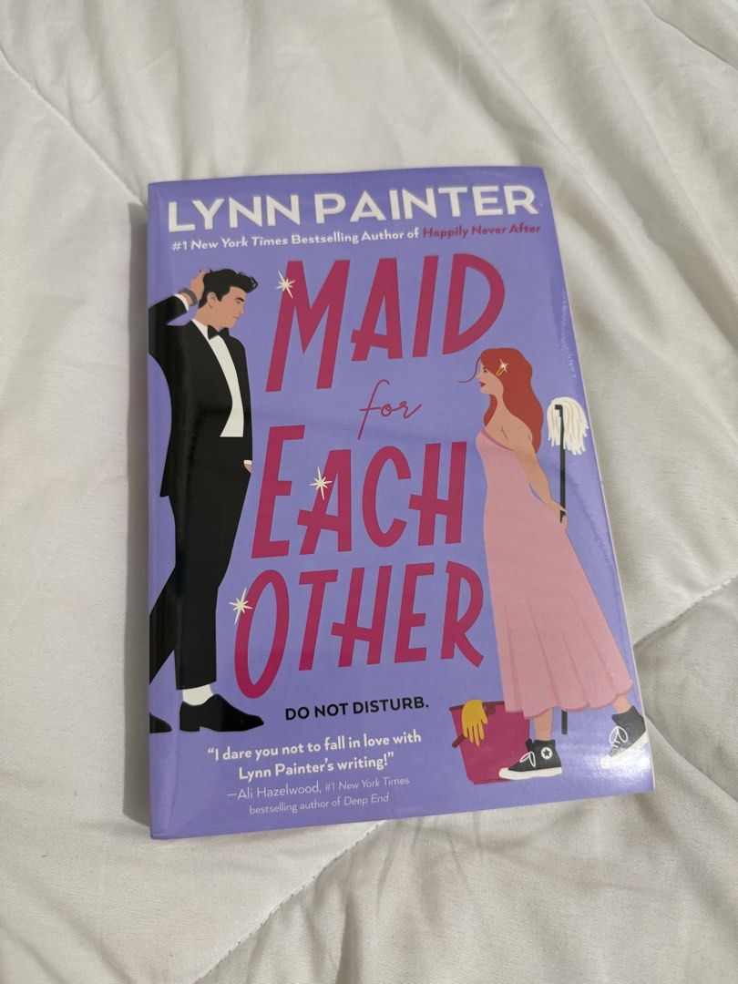 Maid for Each Other by Lynn Painter Novel (Category: Storybooks) located in Manila. Submitted by ririjeon (Listing ID 1467310662, Image 1). Description: - Title: Maid for Each Other by Lynn Painter - Edition: Berkley paperback - Condition: Brand new, unread, still in original plastic packaging with clean pages and uncreased spine - Genre: Romantic comedy about a professional cleaner and a millionaire - Author: Bestselling author of Happily Never 