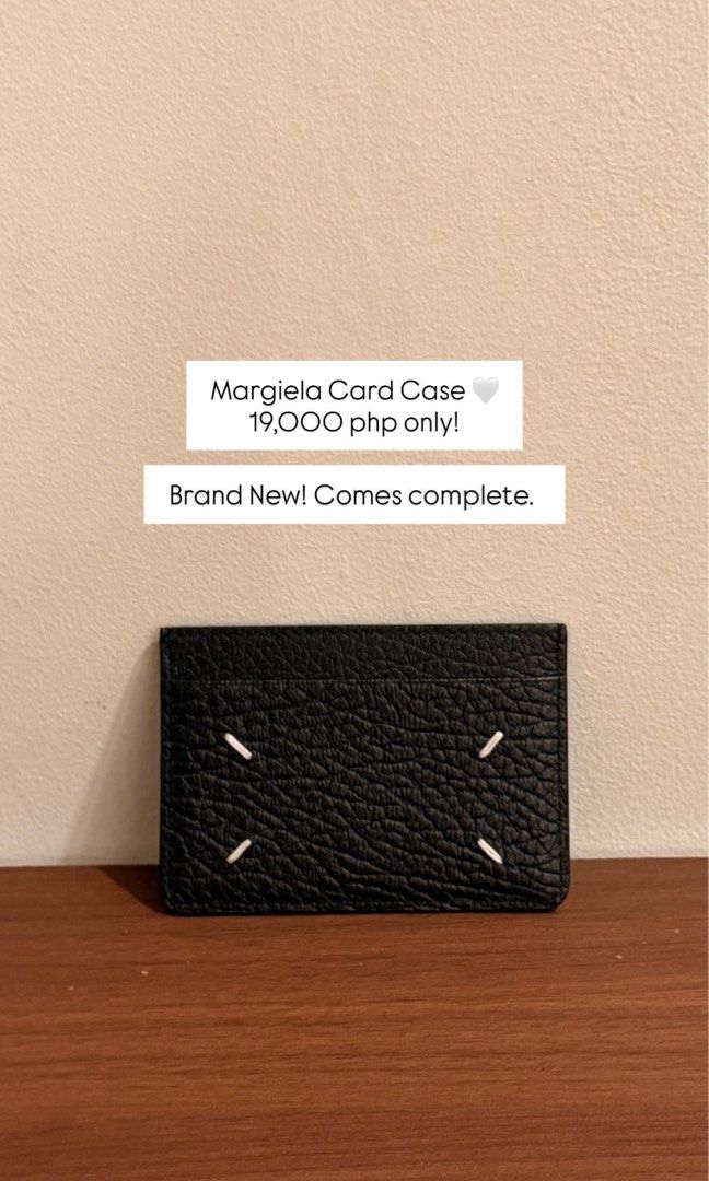 Maison Margiela Black Leather Card Case Holder (Category: Luxury Bags & Wallets) located in Taguig. Submitted by sourcedbym (Listing ID 1467300377, Image 2). Description: Brand new. Comes complete with cards, box.