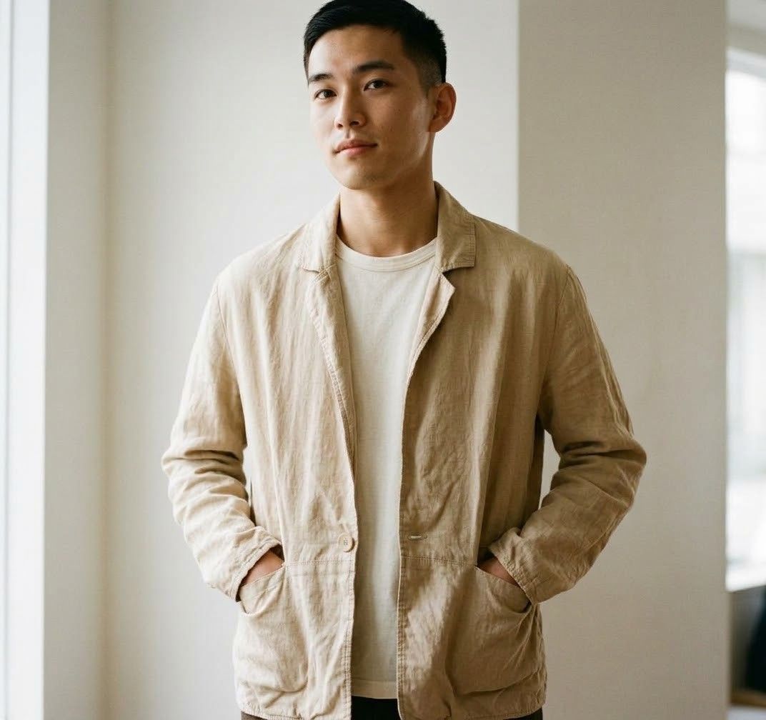 Maison mihara yasuhiro (💯linen) (Category: Coats, Jackets and Outerwear) located in Baguio. Submitted by archival_thrifted.ph. (Listing ID 1467175138, Image 2). Description: FOR SALE‼️ .MAISON MIHARA YASUHIRO . EXCELLENT CONDITION .MISSING NECKTAG .💯 LINEN .SIZE 38 ON TAG .PHP 1980 PLUS SF .COP/COD .MOP GCASH .COURIER J&T .BAGUIO AREA .DM FOR SURE BUYER TY.
