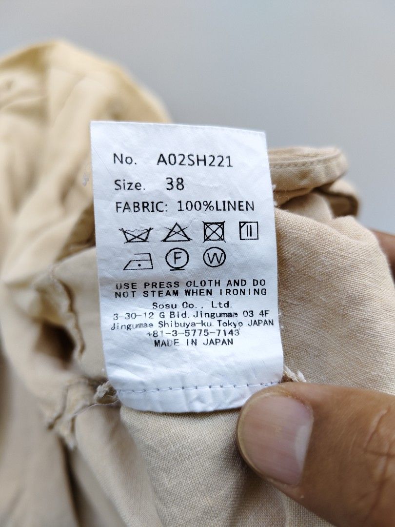 Maison mihara yasuhiro (💯linen) (Category: Coats, Jackets and Outerwear) located in Baguio. Submitted by archival_thrifted.ph. (Listing ID 1467175138, Image 3). Description: FOR SALE‼️ .MAISON MIHARA YASUHIRO . EXCELLENT CONDITION .MISSING NECKTAG .💯 LINEN .SIZE 38 ON TAG .PHP 1980 PLUS SF .COP/COD .MOP GCASH .COURIER J&T .BAGUIO AREA .DM FOR SURE BUYER TY.