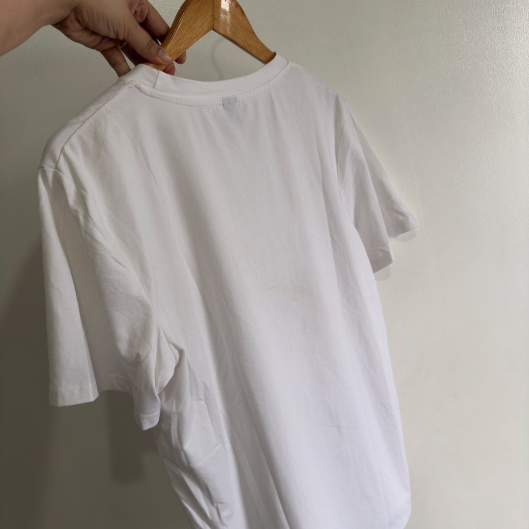 Manfinity t shirt (Category: Tshirts & Polo Shirts ) located in Manila. Submitted by apparella.ph (Listing ID 1467285772, Image 3). Description: Nastock lng sa closet Bnwot Wash nlng bago use nadumihan kasi nastock but removable sya Super comfy or lambot nya Malamig sya sa katawan Bust:42 Length:28.