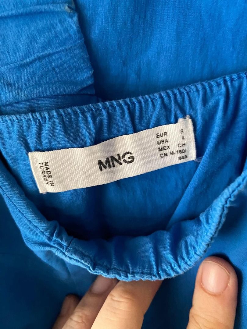 MANGO Blue Dress (Category: Dresses) located in Muntinlupa City. Submitted by aubreyraven (Listing ID 1467231660, Image 3). Description: Used twice.