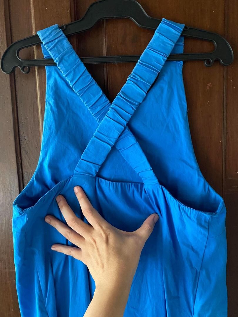 MANGO Blue Dress (Category: Dresses) located in Muntinlupa City. Submitted by aubreyraven (Listing ID 1467231660, Image 2). Description: Used twice.
