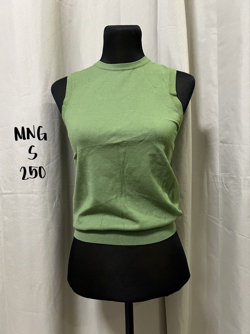 Mango green high neck tank top (Category: Blouses) located in Las Pinas. Submitted by jilanah (Listing ID 1467351658, Image 1). Description: .