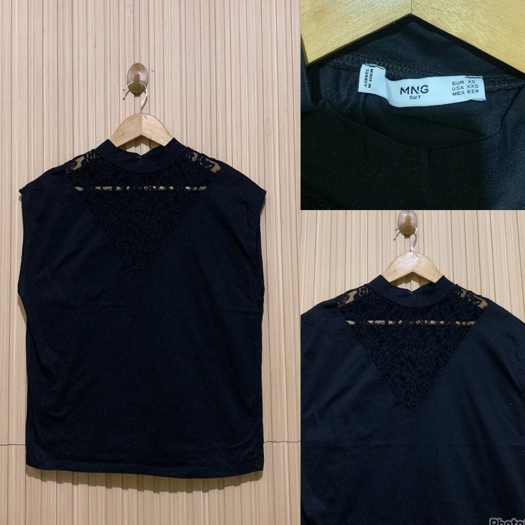 Mango lace top (Category: Blouses) located in Koronadal. Submitted by gstyledforless (Listing ID 1467179525, Image 1). Description: .