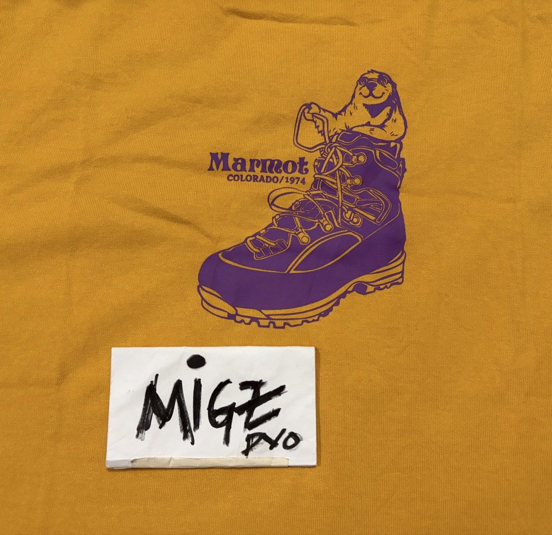 Marmot OG Boots Tee (Men) (Category: Tshirts & Polo Shirts ) located in Davao. Submitted by juanmigz.ph (Listing ID 1467295229, Image 2). Description: Marmot OG Boots Tee (Mens) Good as New ✅ size: XLarge “22-22.5 W x 29 L” Php 600.00 PM for more Inquiry 😁….