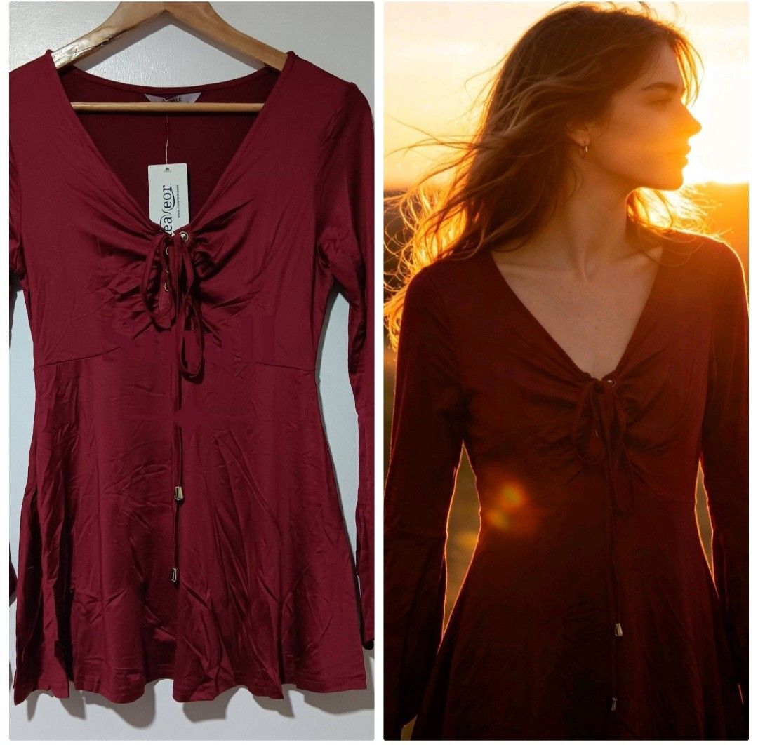 Maroon dress (Category: Dresses) located in Binangonan. Submitted by darlen21 (Listing ID 1467299393, Image 1). Description: .