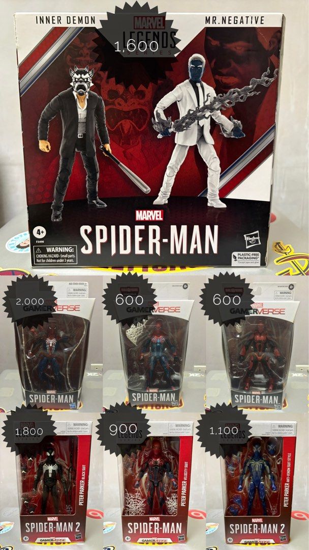 Marvel Legends Spiderman (Gamerverse) (Category: Action & Battle Toys) located in Antipolo. Submitted by therealrg1121 (Listing ID 1467254090, Image 1). Description: FOR SALE *LAST PRICE POSTED *NO RESERVATIONS *WILL ONLY SEND PHOTOS FOR SURE BUYERS Details: - Box condition: 7-9/10 - Trade: No - Item location: Antipolo City/Makati City (FOR MAKATI = every Tuesday and Friday only) - Meet-ups: No meet-ups - Shipping: Lalamove only (Buyer’s expense)