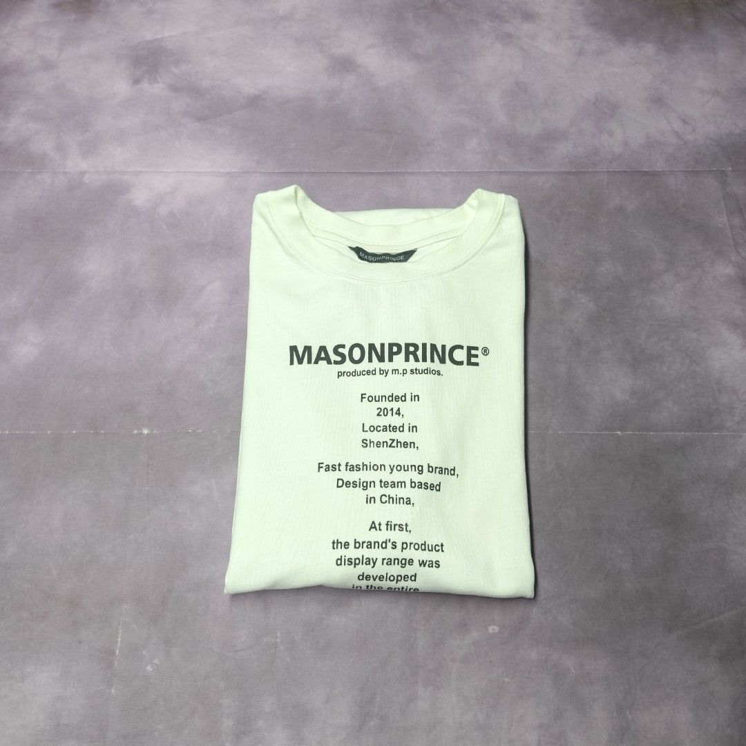 Mason Prince Origin Script (Category: Tshirts & Polo Shirts ) located in San Jose. Submitted by dripdropph22 (Listing ID 1467321981, Image 1). Description: Mason Prince Origin Script 499 + sf unli Vouche unli VC.