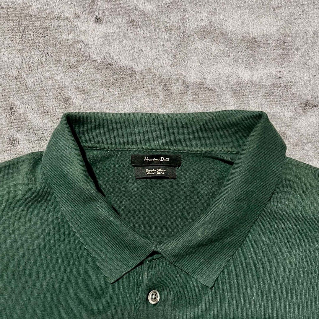 Massimo Dutti Knitted Polo Shirt (Category: Tshirts & Polo Shirts ) located in Cagayan de Oro. Submitted by montresor.ph (Listing ID 1467204363, Image 2). Description: Condition: As new Width: 22-23 Length: 28 Color rate: 10/10 Price: 880.