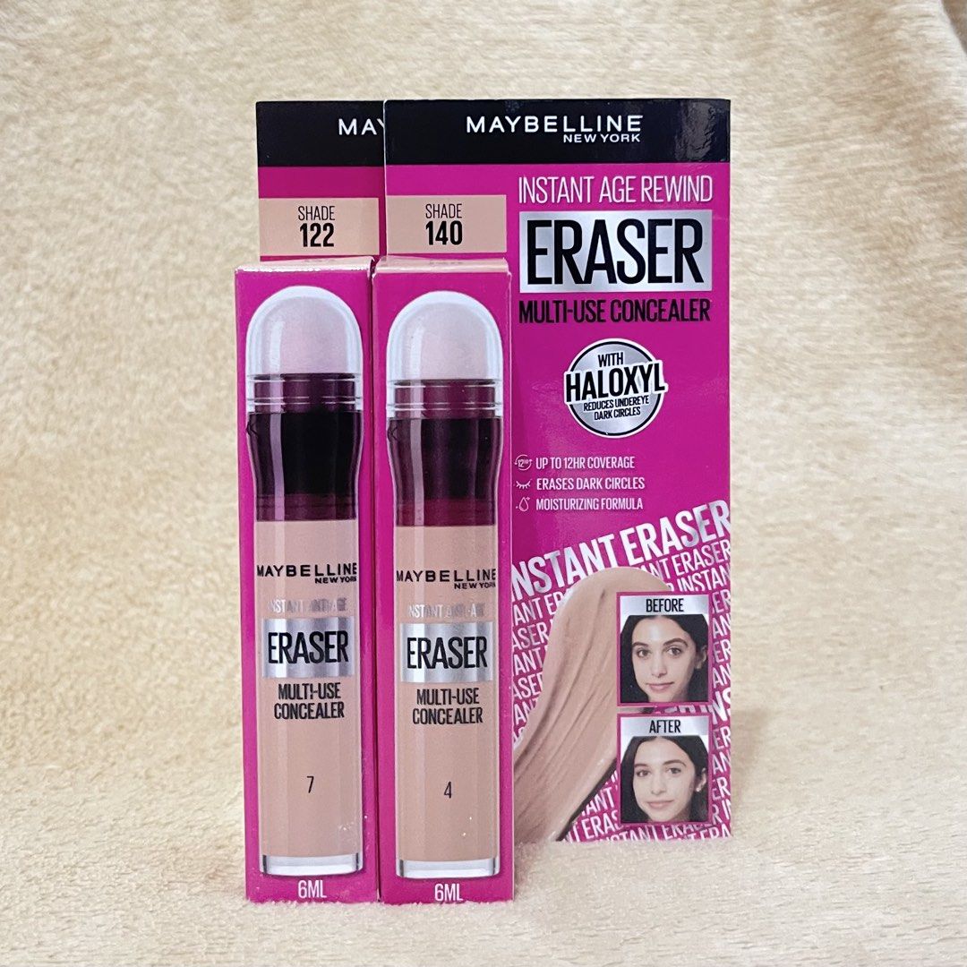 Maybelline Instant Eraser Cushion Concealer (Category: Makeup) located in Manila. Submitted by jowsieee (Listing ID 1467336920, Image 1). Description: Maybelline Instant Eraser Cushion Concealer 180 ONLY‼️ Available shades: 📌122 📌140.