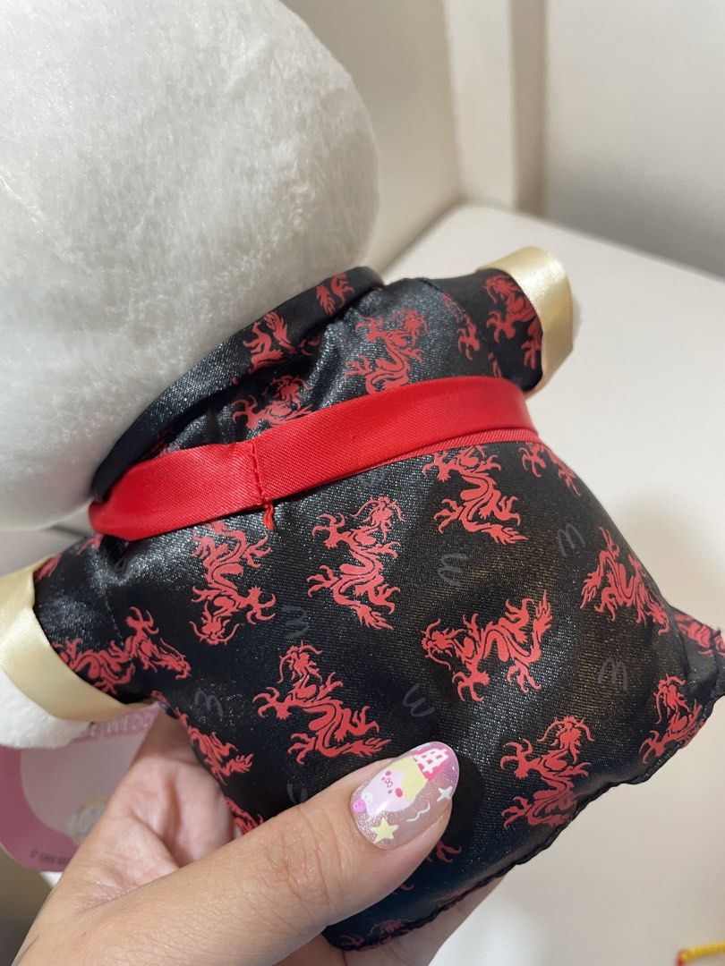 McDonald's Hello Kitty Chinese Wedding Plush Set (Category: Plushies & Soft Toys) located in Iba. Submitted by wealtheallymari99 (Listing ID 1467269247, Image 3). Description: - Official McDonald's Kitty Chinese Wedding plush doll set - Includes Groom in black traditional attire and Bride in red traditional dress and crown - Original round paper tags still attached - Clean fabric with vibrant, bright colors - Ideal collector's item for Kitty fans