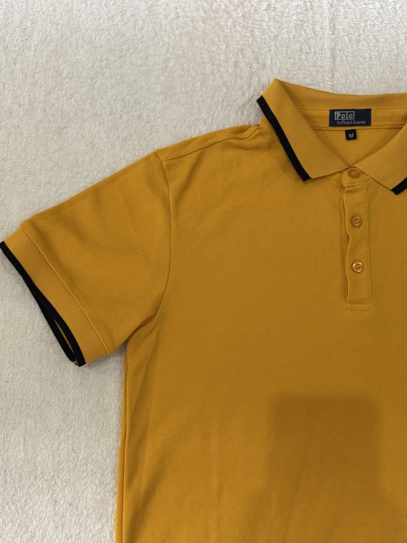 Medium mustard polo for men (Category: Formal Shirts) located in Dasmarinas. Submitted by ennahsthriftcollection (Listing ID 1467265532, Image 3). Description: Lenght: 25 inches Width: 19 inches Medium on tag Malambot tela (no iteketa).