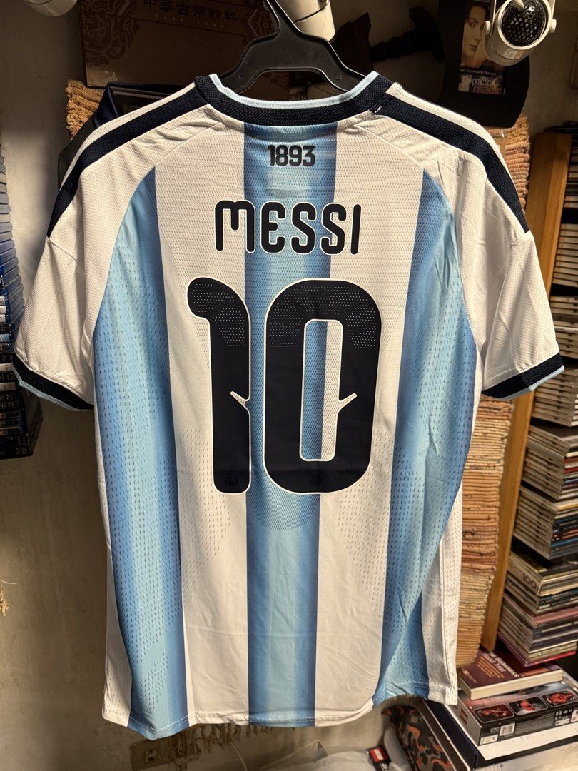 Messi Argentina Home Jersey (Category: Activewear) located in Quezon City. Submitted by skskskxk (Listing ID 1467195791, Image 2). Description: - Player Version - With World Cup patches - Size XL (fits L-XL) - Other sizes also available - Location: Quezon City.