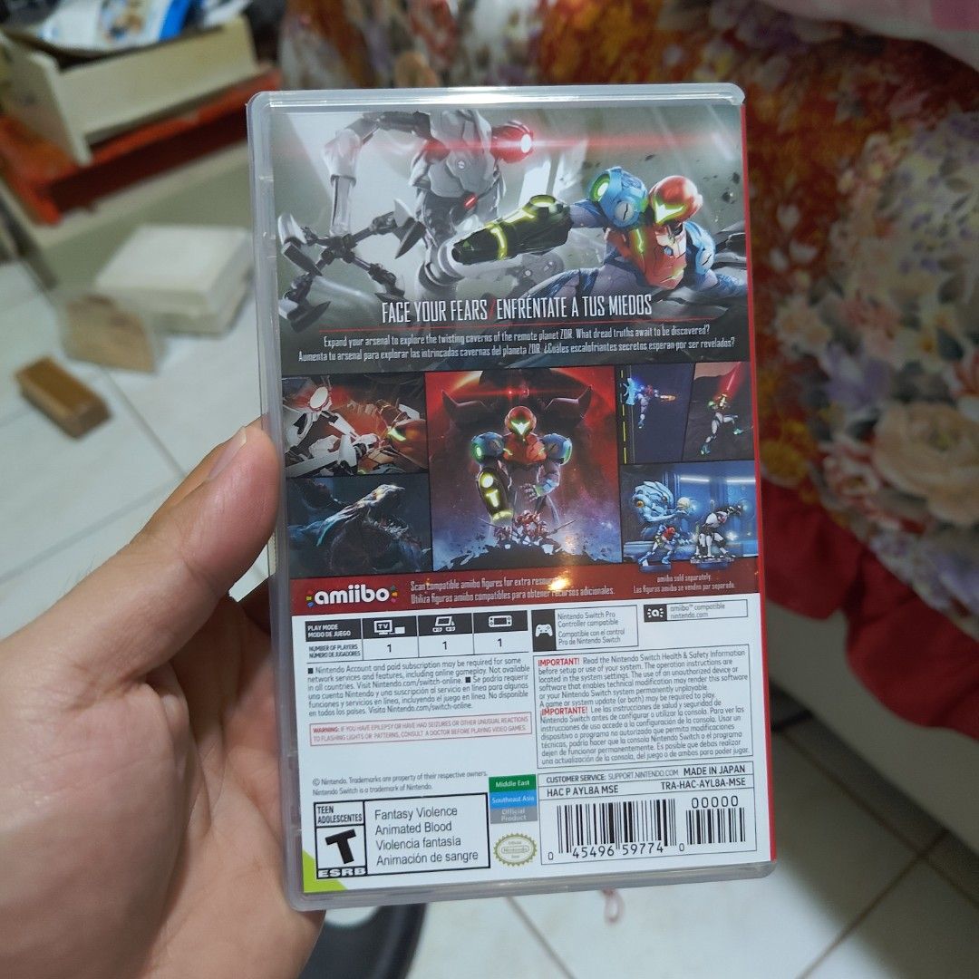 Metroid Dread for the Nintendo Switch (Like New) (Category: Nintendo) located in Clarin. Submitted by andyandwhisky (Listing ID 1467270258, Image 2). Description: Like new copy of Metroid Dread for the Nintendo Switch for sale. Please see photos for proof of the game working on a Nintendo Switch system RFS: Done playing Shipping fee: 79 pesos via j&t express Payment options: Gcash, Maya, or online bank transfer Location: Misamis Occidental.