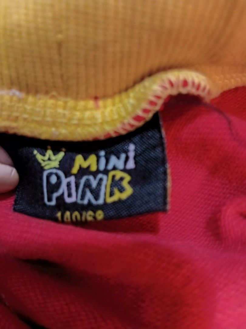 Mickey Mouse Kids Pants Size 140/69 (Category: Babies & Kids Fashion) located in Manila. Submitted by cami1914 (Listing ID 1467326500, Image 3). Description: - Fun Mickey Mouse color block pants for kids - Vibrant red and dark blue design with a bright yellow waistband - Features a large Mickey face graphic on the front - Includes cute glove and button details on the back - Size: mini pink 140/69 - Perfect for Disney trips, parties, or everyday w