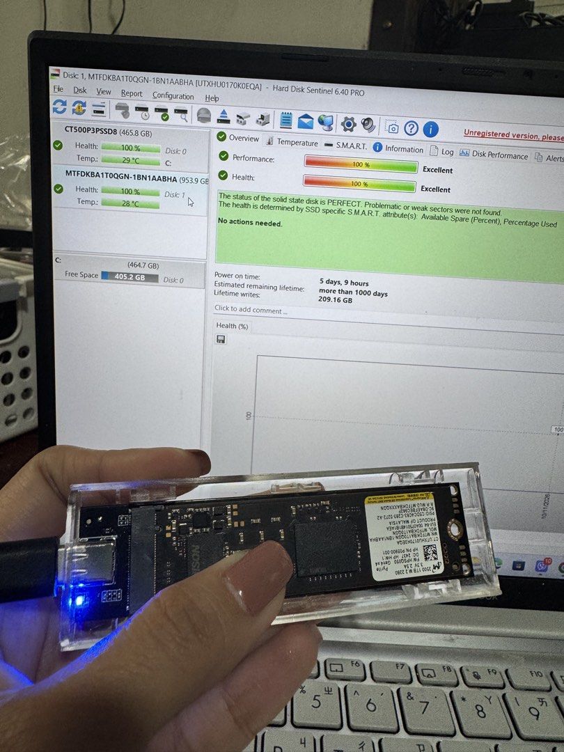 MICRON 3 DAYS OLD ONLY 1TB NVME (Category: Hard Disks & Thumbdrives) located in Rizal. Submitted by simplepretty1997 (Listing ID 1467233923, Image 3). Description: 3days old and 5 days old only 1tb nvme Micron brand Sentinel health are posted 6k each fix.