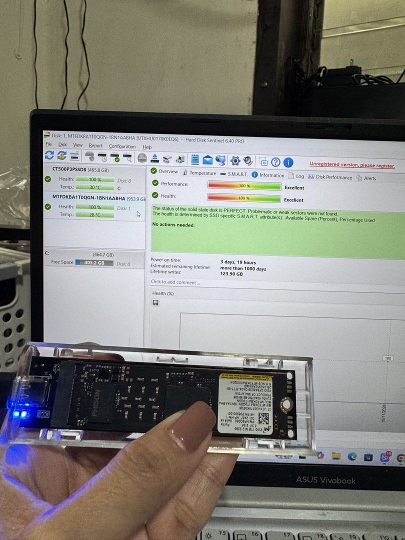 MICRON 3 DAYS OLD ONLY 1TB NVME (Category: Hard Disks & Thumbdrives) located in Rizal. Submitted by simplepretty1997 (Listing ID 1467233923, Image 2). Description: 3days old and 5 days old only 1tb nvme Micron brand Sentinel health are posted 6k each fix.