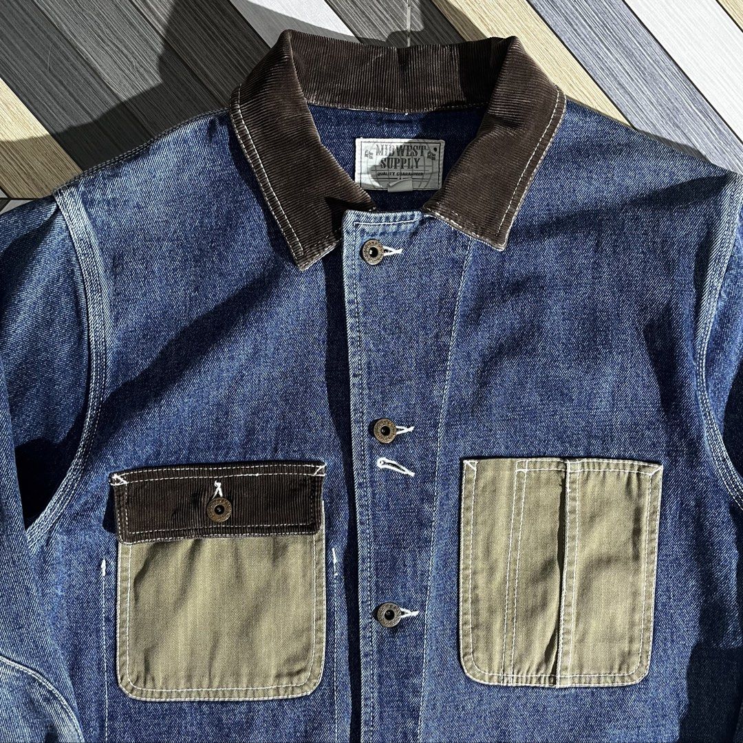 MIDWEST SUPPLY Workwear Chore Jacket (Category: Coats, Jackets and Outerwear) located in Daraga. Submitted by th3cliquejunks (Listing ID 1467207461, Image 2). Description: MIDWEST SUPPLY Workwear Chore Jacket Tagged Size: Medium Condition: 10/10 Flawless Measurement: Pit to pit: 21” Length: 30” - 2,880 Dm!.