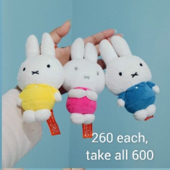 Miffy Trio (Category: Plushies & Soft Toys) located in Baguio. Submitted by baileybails (Listing ID 1466031951, Image 1). Description: miffy!.
