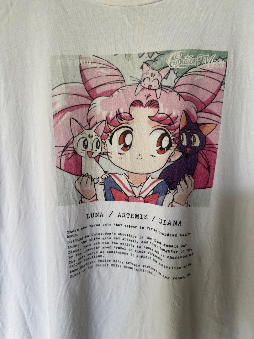 Miu Miu Sailormoon Shirt (Category: Shirts) located in Tuguegarao City. Submitted by bunchoy_thriftshop (Listing ID 1467232931, Image 2). Description: 📌Miu Miu x Sailormoon Excelent Condition Large in tag fits Medium ₱370 + Shipping 📍Quirino Province.