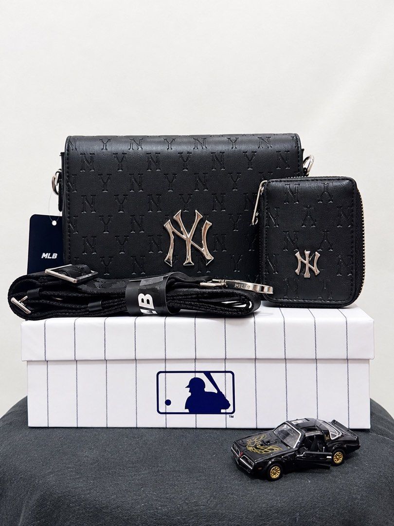 MLB Sling Bag (Category: Sling Bags) located in Manila. Submitted by justmineph (Listing ID 1467344764, Image 2). Description: • premium quality & same material as original • adjustable strap for comfortable wear • includes a small matching wallet • with box + paper bag .