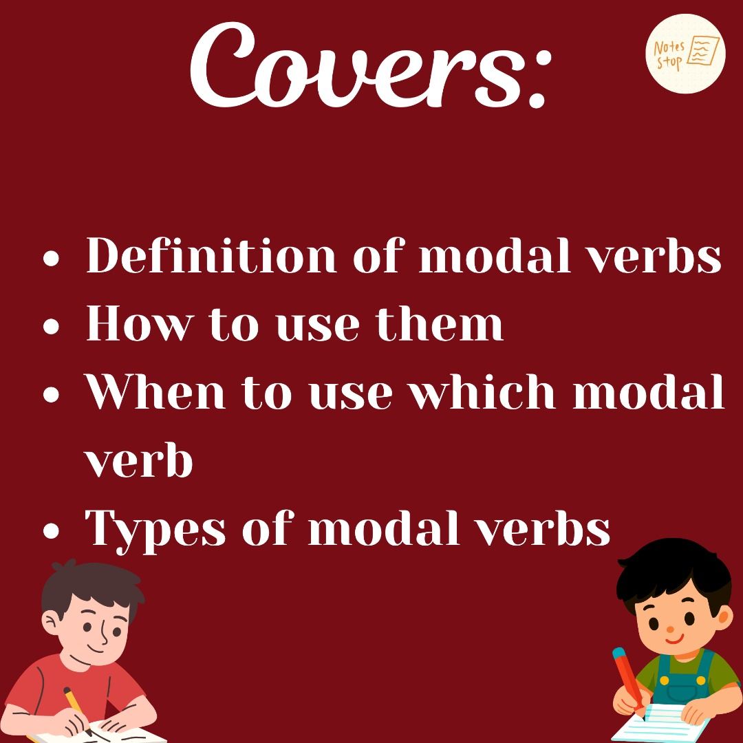 Modal Verbs Notes, Hobbies & Lifestyle, Books & Magazines, Textbooks on ...