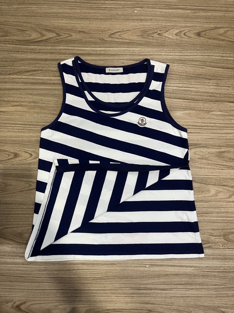 MONCLER ASSYMETRICAL WOMENS TANK TOP (Category: Luxury Apparel) located in Cebu City. Submitted by fierce.vincent (Listing ID 1467340334, Image 2). Description: MONCLER ASSYMETRICAL WOMENS TANK TOP GOOD AS NEW / NO ISSUE 17.5 x 24 / MED ON TAG 1650 ADD SF.