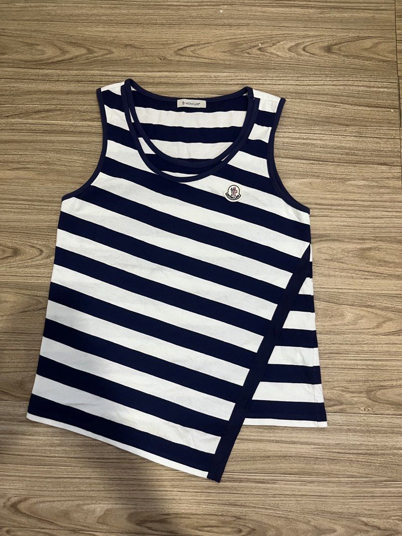 MONCLER ASSYMETRICAL WOMENS TANK TOP (Category: Luxury Apparel) located in Cebu City. Submitted by fierce.vincent (Listing ID 1467340334, Image 1). Description: MONCLER ASSYMETRICAL WOMENS TANK TOP GOOD AS NEW / NO ISSUE 17.5 x 24 / MED ON TAG 1650 ADD SF.