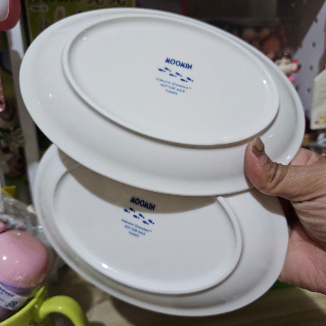 Moomin Ceramic Oval Plate 2-Piece Set (Category: Dinnerware & Cutlery) located in Manila. Submitted by lovelylovesjapan (Listing ID 1467281964, Image 3). Description: 🌸The item is on-hand and authentic from Japan 🌸Mode of Payment (MOP): GCASH/Bank Transfer 🌸Mode of Delivery (MOD): J&T or Lalamove (Shipping every Saturday and Sunday) Notes: 🩷Breakable items are packed with care and caution. Seller will not be held liable for any damages incurr