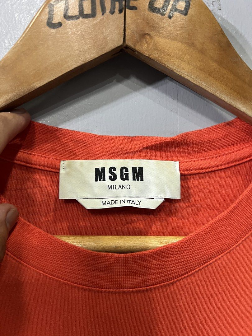 MSGM Milano Shirt (Category: Tshirts & Polo Shirts ) located in Davao. Submitted by clotheupthrifts (Listing ID 1467292137, Image 2). Description: size L dimes 22.5 W 29 L, Good as new, No issues, 10/10 color rate.