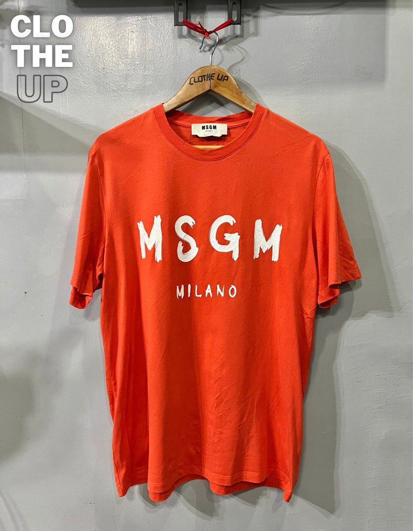MSGM Milano Shirt (Category: Tshirts & Polo Shirts ) located in Davao. Submitted by clotheupthrifts (Listing ID 1467292137, Image 1). Description: size L dimes 22.5 W 29 L, Good as new, No issues, 10/10 color rate.