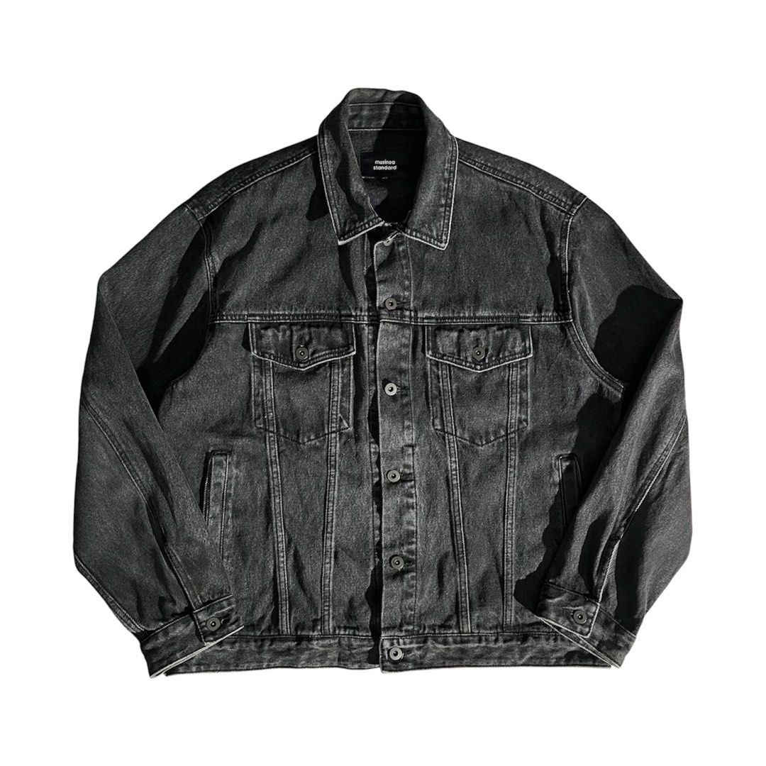 MUSINA STANDARD Type 3 Denim Jacket (Category: Coats, Jackets and Outerwear) located in Daraga. Submitted by th3cliquejunks (Listing ID 1467231463, Image 1). Description: MUSINA STANDARD Type 3 Denim Jacket Tagged Size: XL Condition: 10/10 Flawless Measurement: Pit to pit: 25” Length: 27” - 2,480 Dm!.