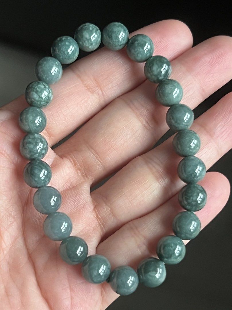 Natural Bluewater Jadeite Bead Bracelet (Category: Bracelets) located in Quezon City. Submitted by ohmystones_088 (Listing ID 1467362098, Image 2). Description: - Material: Genuine bluegreen jadeite beads - Design: Polished round beads with natural mottled patterns - Fit: Comfortable and secure elastic cord - Texture: Smooth to the touch 100% Authentic / Natural Stone Bead Size: 8mm Wrist Size: 15cm , 16cm, 17cm Mode of payment: G-cash, PayMaya, 