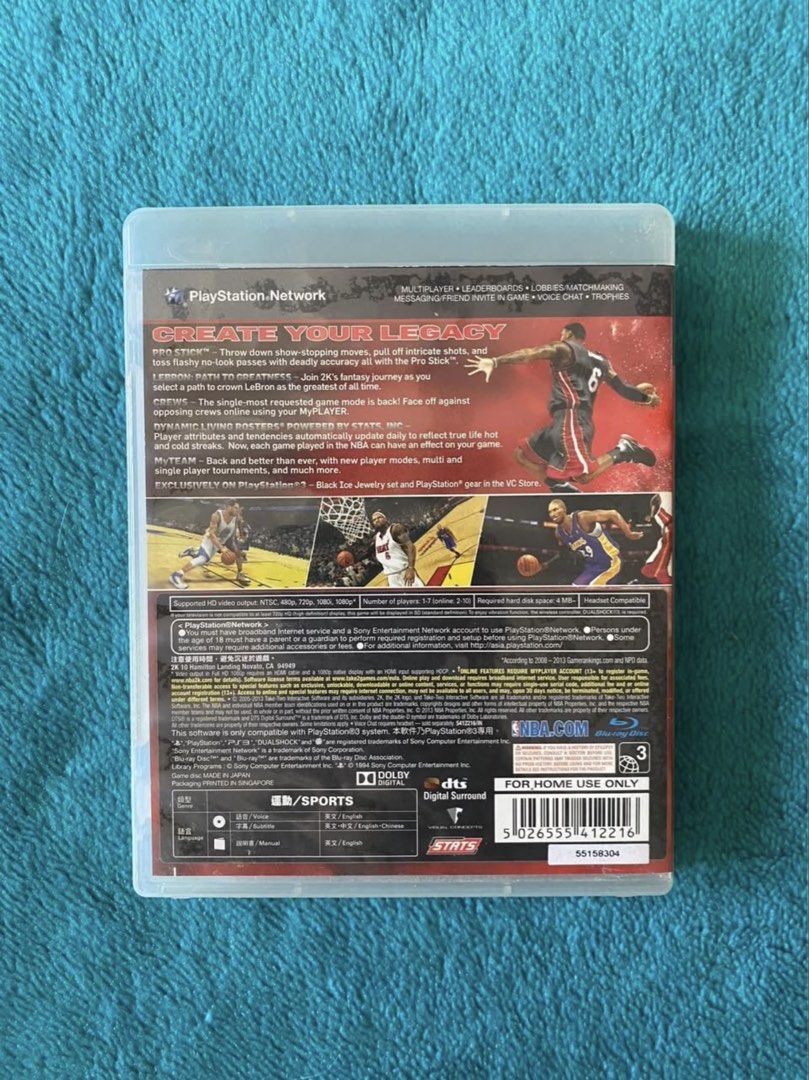 NBA 2k14 for PlayStation 3 (PS3) (Category: PlayStation) located in Manila. Submitted by khanadi (Listing ID 1467239079, Image 2). Description: NBA 2k14 (PS3): - Complete w/ manual - Hard case Available via Meetup or COD Rfs: Decluttering Disclaimer: Sold my PS3 a long time ago and saw it in my cabinet. I have no way of testing the disc anymore so buy at your own risk.