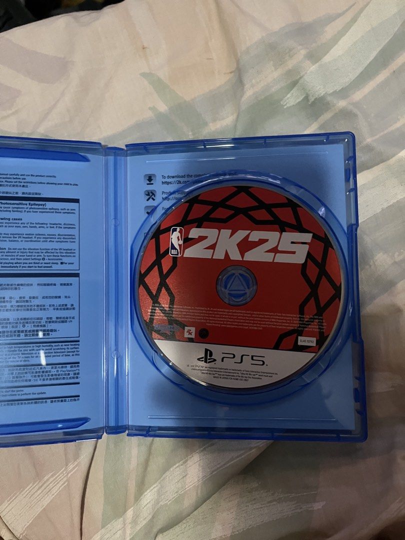 NBA 2K25 PS5 Game Disc (Category: PlayStation) located in Manila. Submitted by christiandl (Listing ID 1467268551, Image 1). Description: - Platform: PlayStation 5 (Physical Game Disc) - Condition: Flawless disc, zero scratches, works perfectly - Inclusion: Original standard blue case - Genre: Sports / Basketball - Shipping & Meetups: Ships fast or available for meetup (Message to inquire) .