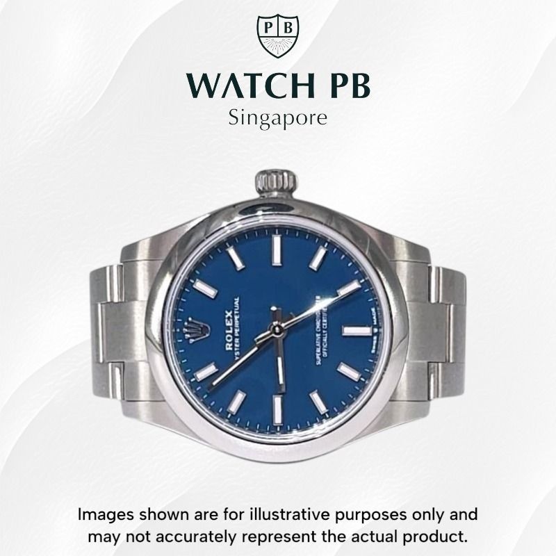 New 2026/04 Rolex Oyster Perpetual 31mm - 277200 Mediterranean Blue Dial PB1610 (Category: Watches) located in Singapore. Submitted by watch_playboy (Listing ID 1467219848, Image 1). Description: Brand: Rolex Model: 277200 (PB1610) Condition: Brand New Dial: Mediterranean Blue Case Diameter: 31 mm Material: Stainless Steel Original box: Yes Original cert/papers: Yes (with White Tag) Dated: 2026/04 Warranty: 5 Years International Warranty from Ori