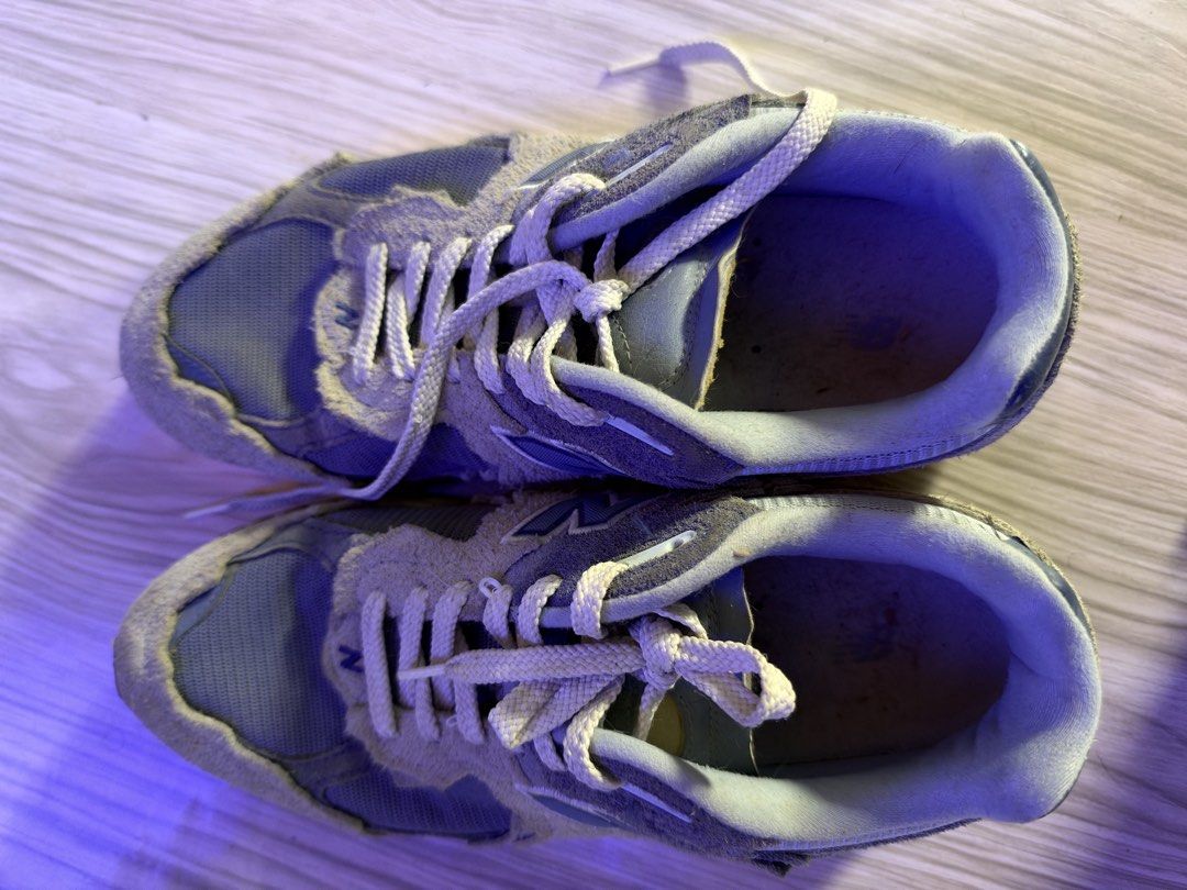 New Balance 2002R Protection Pack Rain Cloud Size 10.5 (Category: Sneakers) located in Caloocan City. Submitted by nic834427 (Listing ID 1467210822, Image 3). Description: New Balance 2002R sneakers in the Protection Pack style, grey colorway with distressed suede overlays and raw-edge details. Men's US size 10.5, EU 44.5, UK 10. Classic ABZORB midsole cushioning underneath. Shows clear signs of wear on the upper suede and midsoles, with dirt bui