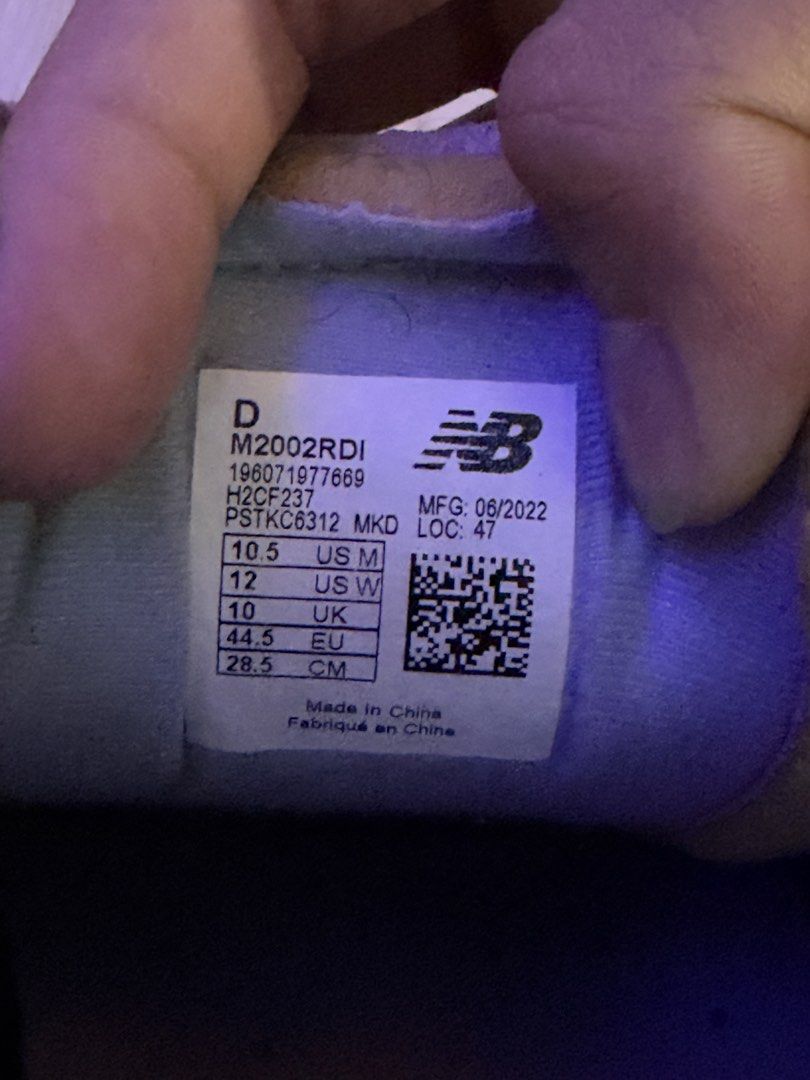 New Balance 2002R Protection Pack Rain Cloud Size 10.5 (Category: Sneakers) located in Caloocan City. Submitted by nic834427 (Listing ID 1467210822, Image 1). Description: New Balance 2002R sneakers in the Protection Pack style, grey colorway with distressed suede overlays and raw-edge details. Men's US size 10.5, EU 44.5, UK 10. Classic ABZORB midsole cushioning underneath. Shows clear signs of wear on the upper suede and midsoles, with dirt bui