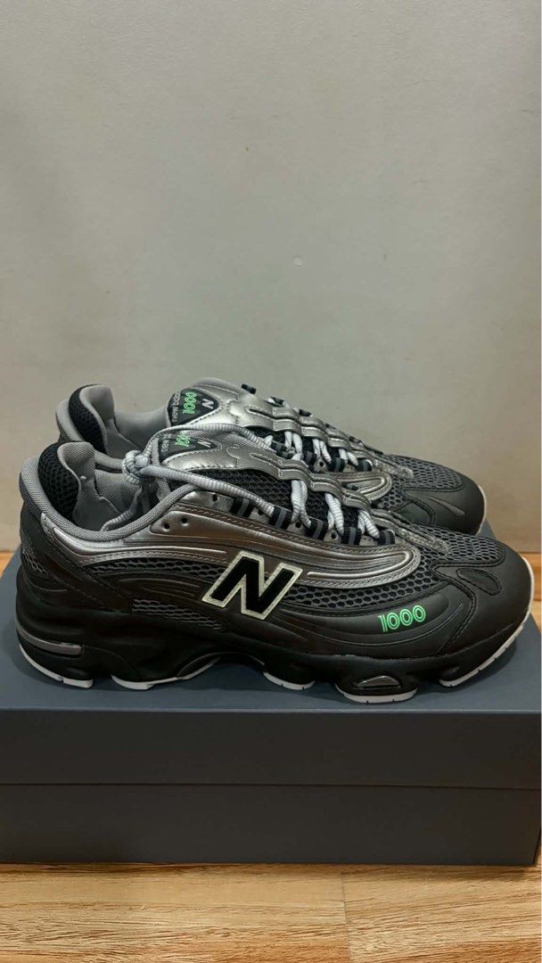 New Balance 1000 M1000T (Category: Casual Shoes) located in Marikina City. Submitted by msyfinds (Listing ID 1467329798, Image 2). Description: Colorway: Grey / Silver / Green 💚🩶 Size: US 9.5 Men / UK 9 / EU 43 Condition: Good as new (please see photos) Complete with original box Selling Price: ₱5,500.