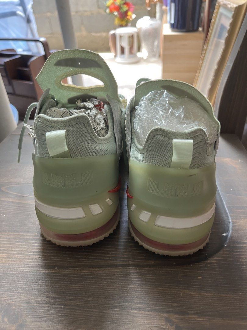 Nike 2020 LeBron 18 GS Sneakers (Category: Announcements) located in Cotabato. Submitted by marvtg (Listing ID 1467200288, Image 2). Description: Nike 2020 LeBron 18 GS Sneakers Released in late 2020, the Nike LeBron 18 continued the evolution of LeBron James’ signature footwear line with advanced basketball engineering. Designed with a combined cushioning setup featuring full-length Zoom Air and a heel Max Air unit, the silhouette incorporates l