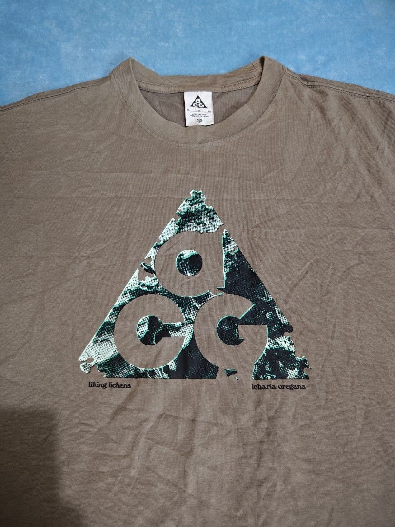 Nike ACG (Category: Activewear) located in Mandaue City. Submitted by prekfinds (Listing ID 1467284750, Image 2). Description: Nike ACG Mount Hood/Seasonal HBR t-shirt Excellentcondition 9.9/10colorate Size: Xl on tag Dimes: 22.5W x 28L No issue.