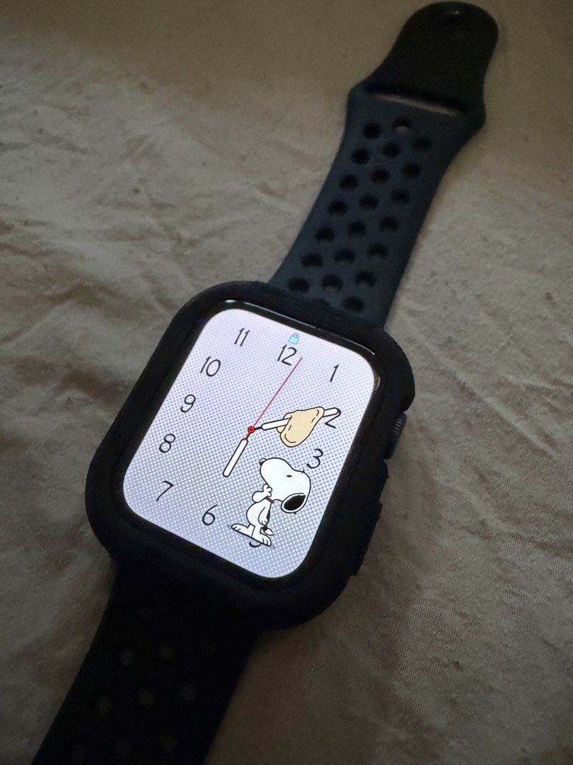 Nike Apple Watch SE 44mm (Category: Wearables & Smart Watches) located in Manila. Submitted by alvinjugo (Listing ID 1467183607, Image 1). Description: Selling my Apple Watch Nike SE 44mm Used as daily watch Includes original Nike Strap and charger RFS: battery needs replacement, can be used the whole day but needs charging after. Price: 5,000(negotiable but will pass automatically sa low ballers) Meet-ups in Eastwood.