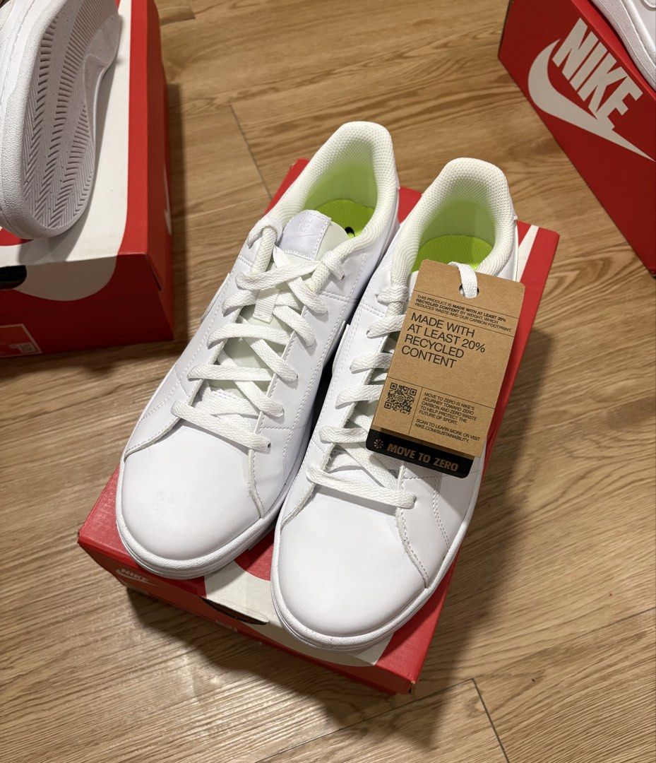 Nike Court Royale 2 Triple White (Category: Sneakers) located in Manila. Submitted by garbagecollector.2 (Listing ID 1467324152, Image 2). Description: Brandnew & Authentic Below Srp Selling for 1,500 only 3,095 srp Size 9 & 9.5us available.