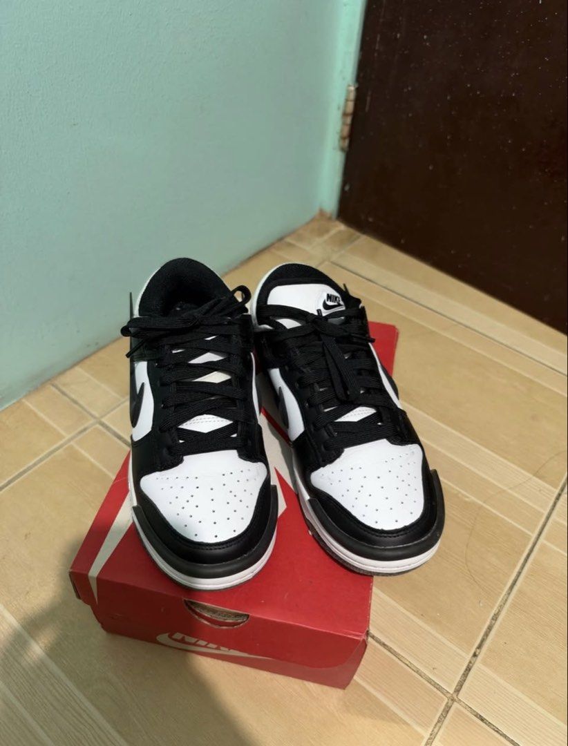 Nike Dunk Low Twist Black White (Category: Sneakers) located in Imus. Submitted by jmieeey (Listing ID 1467215549, Image 1). Description: I am selling my preloved Nike Dunk Low Twist Panda 🐼👟 Barely used, in great condition! Size: 6.5 Price: ₱ 3000 Lalamove ready. Open for meet up Imus/Makati area.