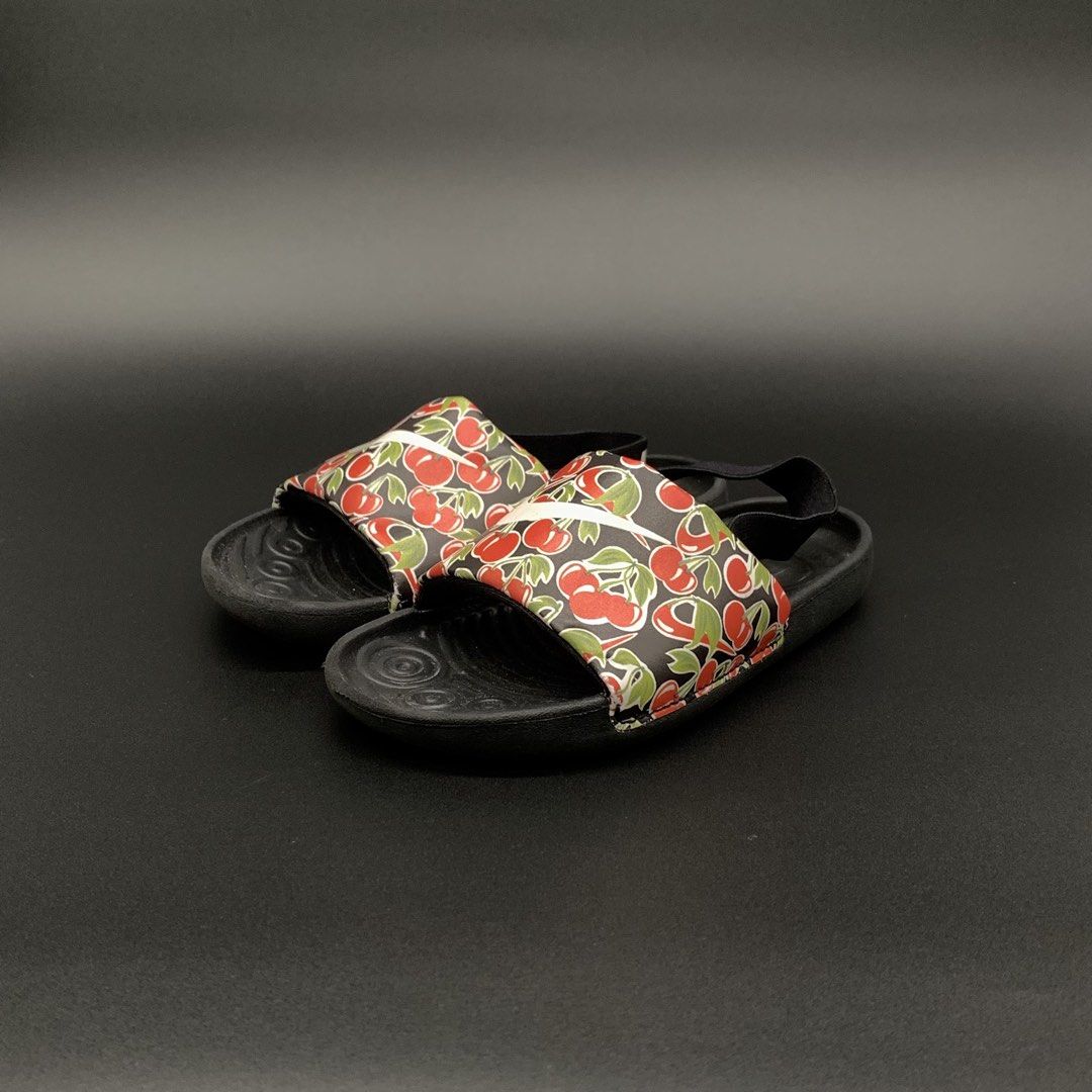 Nike Kawa Slide SE Picnic "Cherry" (Category: Babies & Kids Fashion) located in Marikina City. Submitted by shoepairfly (Listing ID 1467335673, Image 1). Description: Nike Kawa Slide SE Picnic “Cherry” Size US 10C CM16 Authentic Php 499.