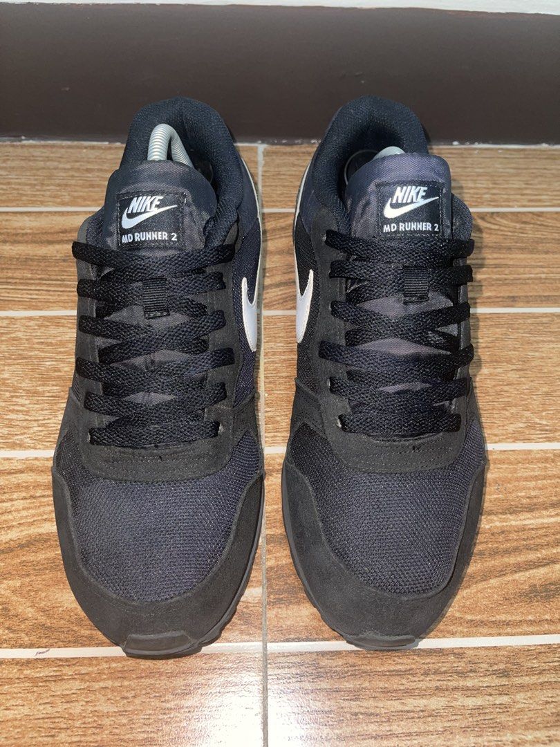 Nike MD Runner 2 Black White (Category: Sneakers) located in Manila. Submitted by juankevino (Listing ID 1467299508, Image 2). Description: Payment first policy No cod / cop Mop GCash Shipping thru j&t / lalamove 📍Cabuyao Laguna.
